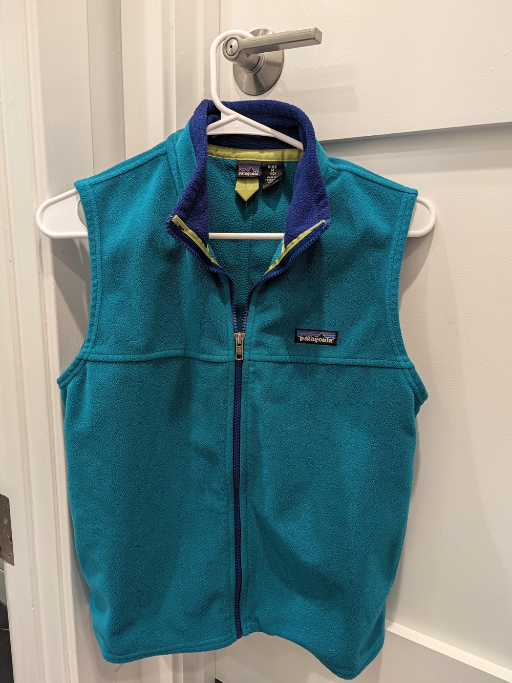 Patagonia Kids Teal & Navy Fleece Vest